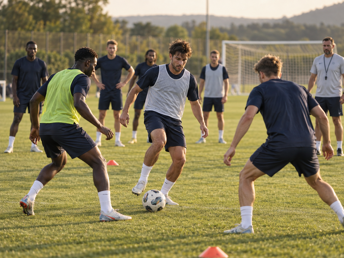 SSC Summer Camp — séance de football en fin de journée d'été, préparation à la reprise et au mercato