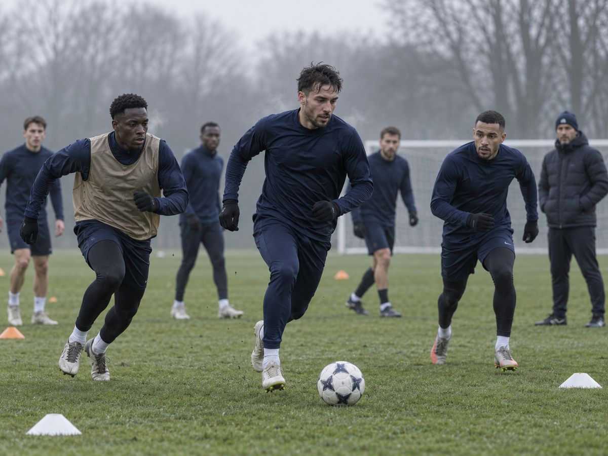SSC Winter Camp — entraînement de football par temps d'hiver, préparation au mercato de janvier